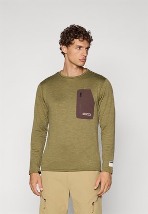 OBERTSHAUSEN - Hosszú ujjú felső - dark olive