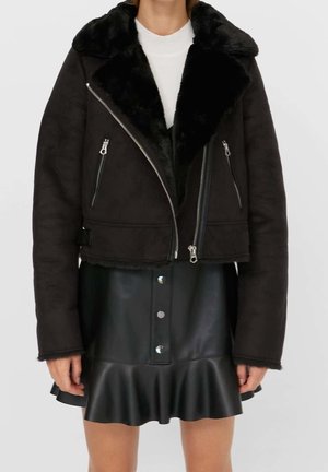 Kunstlederjacke - black