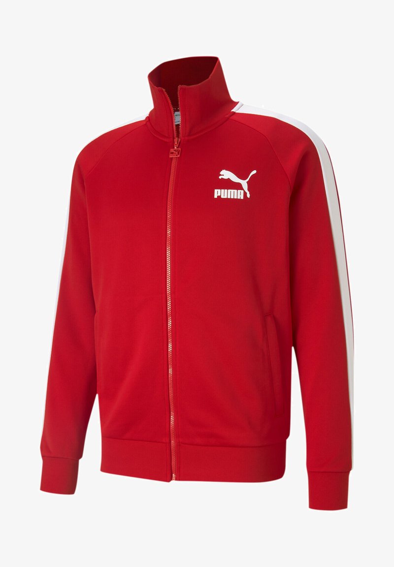 Puma ICONIC T7 PT Sweat zippé high risk red/rouge
