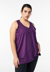 Active by Zizzi - Top - purple pennant Thumbnail Image 1