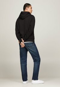 Tommy Hilfiger MONOTYPE STRIPE LOGO HOODY - Felpa con cappuccio - black