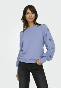 ONLY ONLFEMME PUFF EMBROIDERY - Felpa - tempest