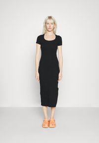 Cotton On - SHORT SLEEVE MIDI DRESS - Robe en jersey - black Image miniature 1