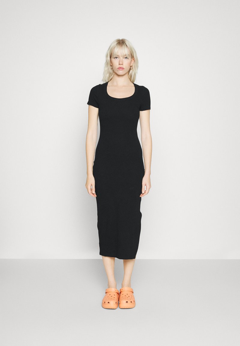 Cotton On - SHORT SLEEVE MIDI DRESS - Robe en jersey - black, Agrandir