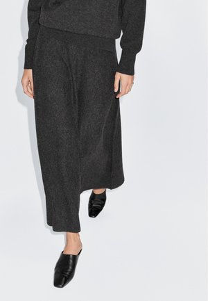 Massimo Dutti LONG FLARED - Maxinederdele - grey