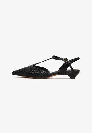 Cesare Gaspari, STRAPPY ELEGANT - Baleríny s otevřenou patou - black