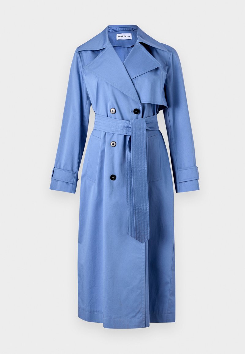 Marella CLORURO Trench Azzurro Polvere blu Zalando it marella-cloruro-trench-azzurro-polvere-blu-zalando-it