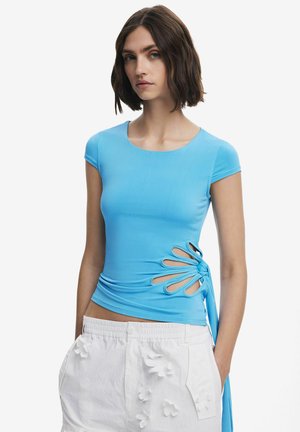 Desigual TYLER MCGILLIVARY PERFORATED - Print T-shirt - blue