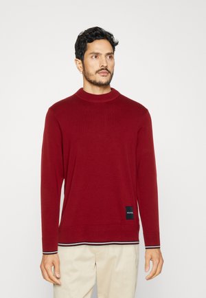 MONOTYPE TIPPED CREW NECK - Strickpullover - arizona red