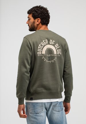 ARMY CIRCLE CREW - Sweater - dk. granite green