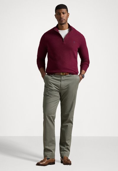 Polo Ralph Lauren Big & Tall QUARTER-ZIP JUMPER - Pulover - damson red