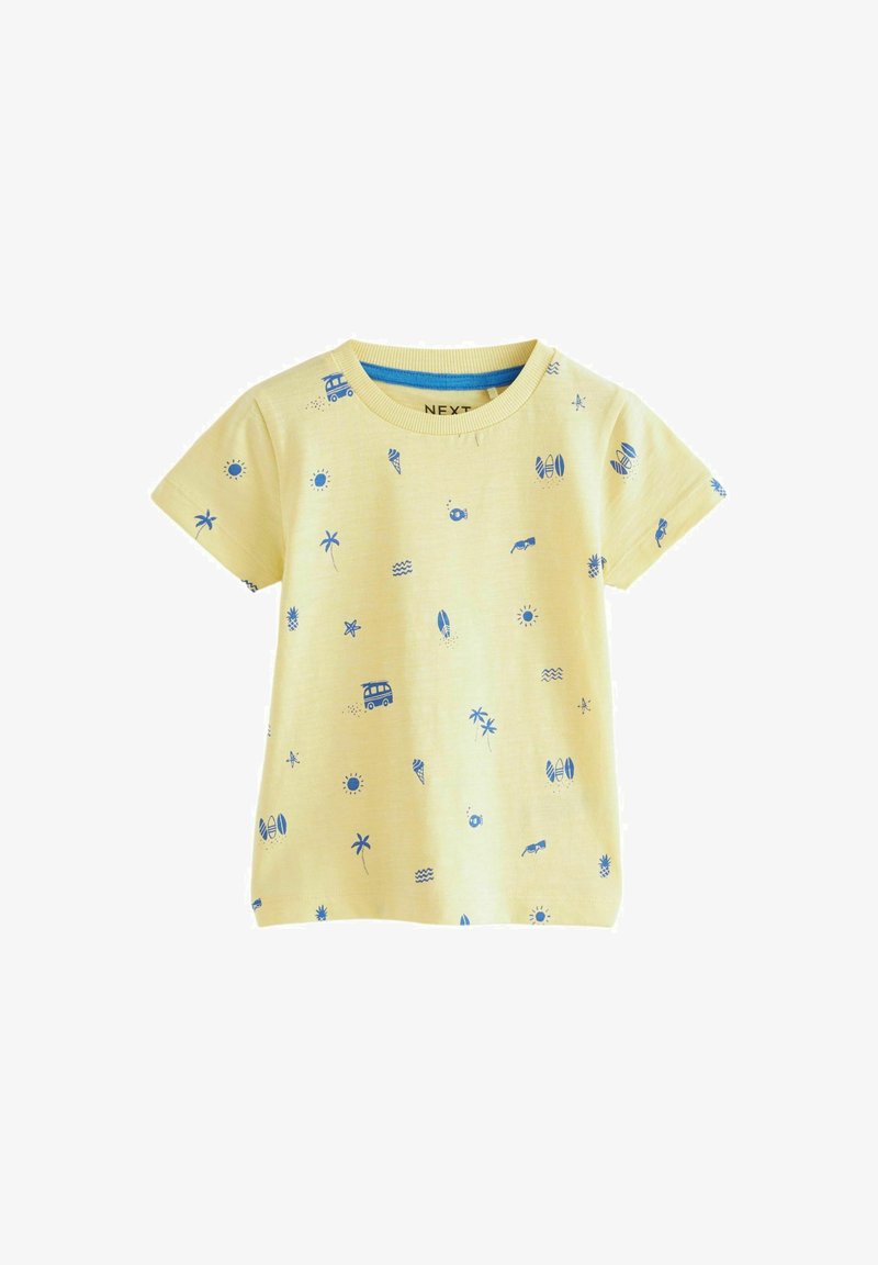 Next ALL OVER SHORT SLEEVE - REGULAR FIT - T-shirt print - yellow