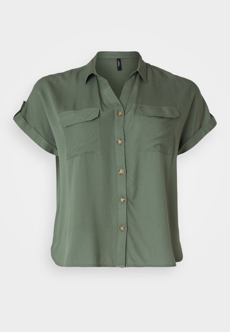 Vero Moda Curve Overhemdblouse groen Vero Moda Curve Overhemdblouse groen