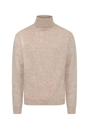 Striktrøje - beige solid