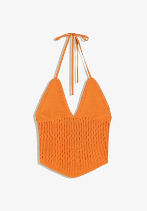 Bershka, TOP WITH OPENWORK DETAIL - Blouse - orange