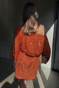 Never Fully Dressed RUST TILLY DRESS - Koktejlové šaty / šaty na párty - orange