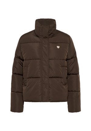 Kaffe, KALIDDY - Veste d'hiver - chocolate brown feather heart
