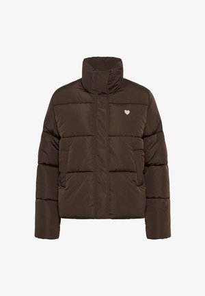 Kaffe, KALIDDY - Veste d'hiver - chocolate brown feather heart