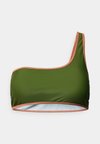 BUSTIER ONE SHOULDER MILANO - Bikini-Top - olive/copper