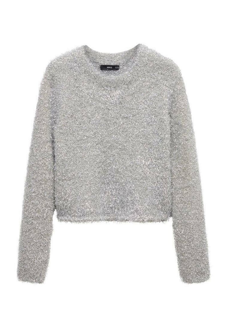 Mango Trui zilverkleurig