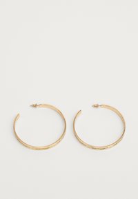 SCROLL LOGO OVERSIZE HOOP EARRINGS - Ohrringe - gold-coloured