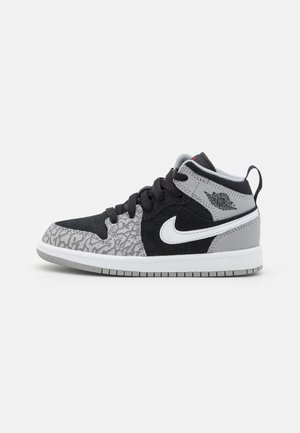 MID UNISEX - Scarpe da basket - black/university red/white/light smoke grey
