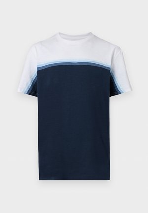 Pier One, Μπλουζάκι με στάμπα - white/dark blue