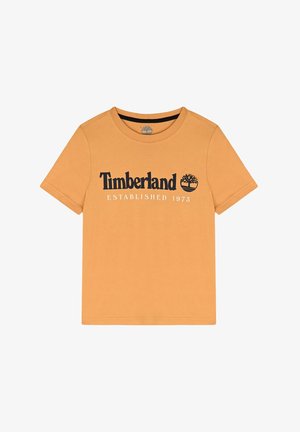 Timberland SHORT SLEEVES - T-shirt estampada - yellow boots