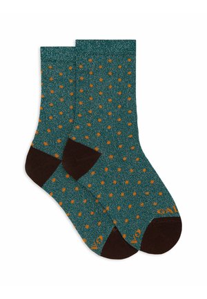 GLITTER WITH POLKA DOTS - Calze - green