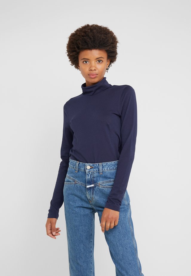 TISSUE TURTLENECK - Topper langermet - navy
