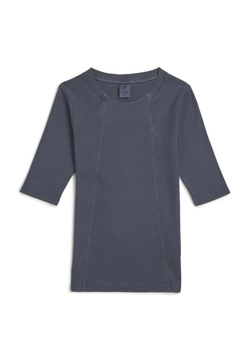 G-Star T-shirt basic blauw denim/bluedenim