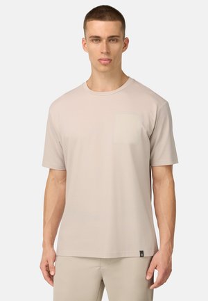 TECH COOL JADE WITH POCKET - T-Shirt basic - sand
