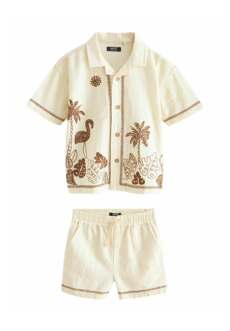 Next SHORT SLEEVE AND SET -REGULAR FIT - Šortky - cream