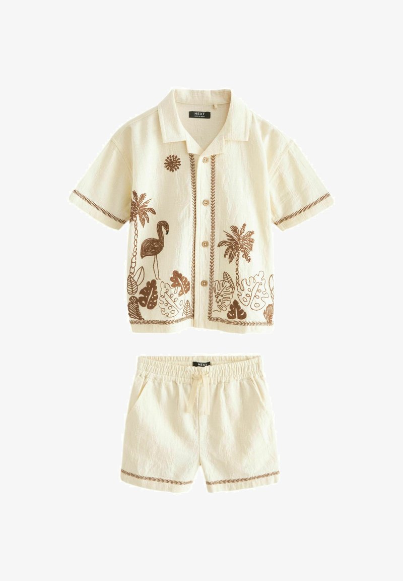 Next SHORT SLEEVE AND SET -REGULAR FIT - Shorts - cream