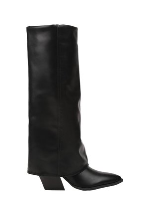 Bottes de cowboy / motard - noir