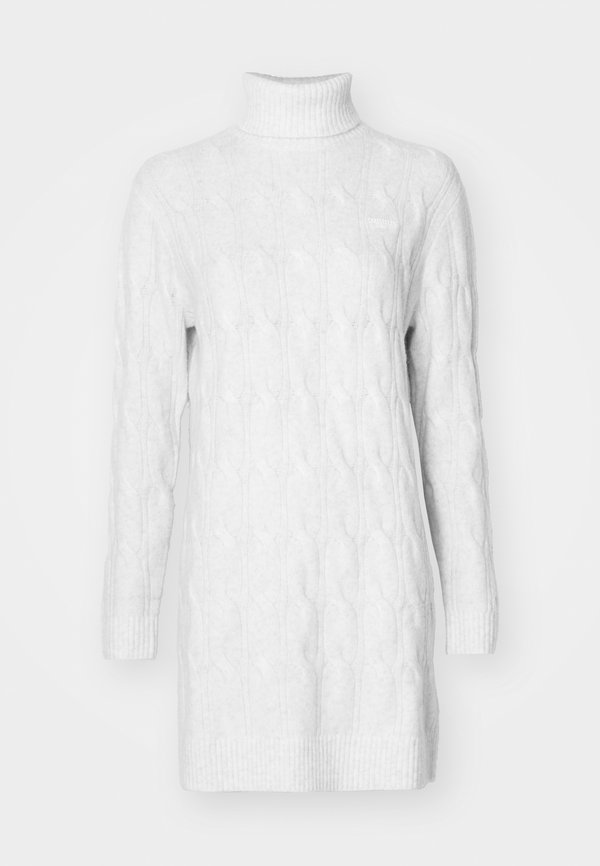 SCRIPT CABLE DRESS - Jumper dress - oat marl4