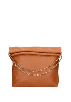 SHOULDER - Borsa a mano - s cuoio scuro