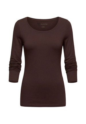 Switcher, SWITCHER STRETCH LANGARM-T-SHIRT LILIANE - Langarmshirt - cafe