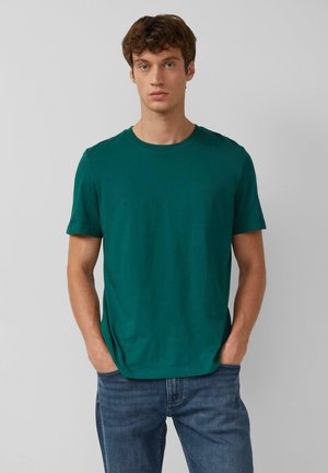 T-shirt basic - tannengrün