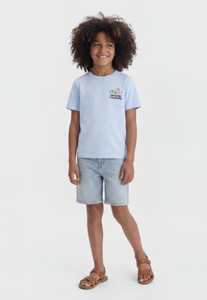 ONLY & SONS junior OSJASTON LIFE O NECK - Potiskana majica - cerulean