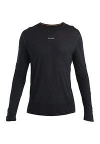 icebreaker MERINO 125 LIGHT WEIGHT ZONEKNITGRAPHIC - Langarmshirt - BLACK