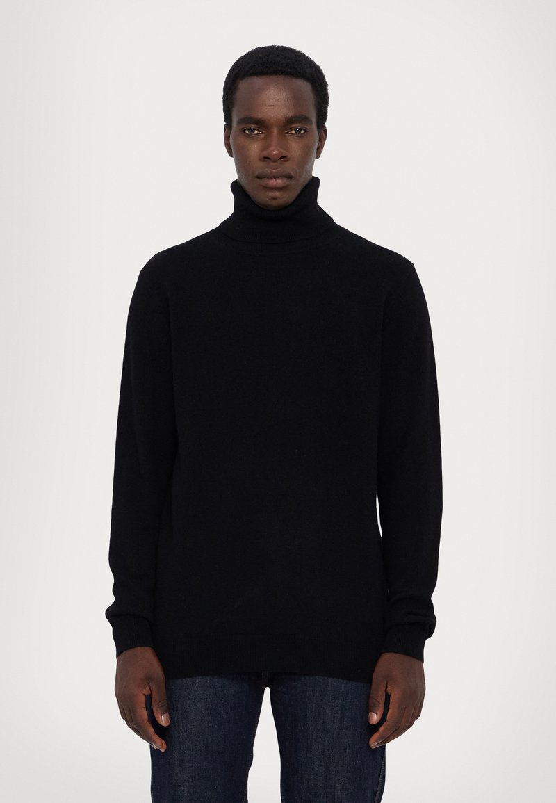 KNITID CASHMERE ROLL NECK - Džemper - black