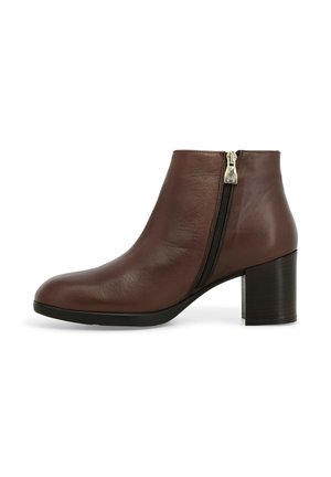 Stivaletti con plateau - marrone