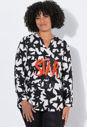 STERNENMUSTER, SCHRIFTZUG - Tunica - black