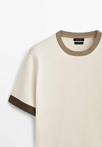 Massimo Dutti T-shirt basique - beige