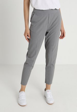 OBJCECILIE - Trousers - medium grey melange