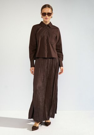 Nümph, NUFEA SKIRT - Pleated skirt - black coffee