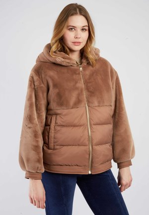 Winterjas - caramel/taupe