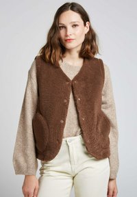 GRIZZLY - Veste sans manches - chocolat