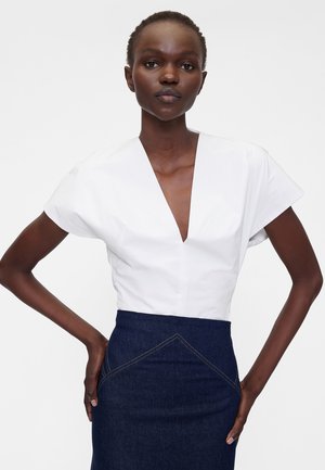 GAP GAPSTUDIO POPLIN BODYSUIT - Bluza - optic white